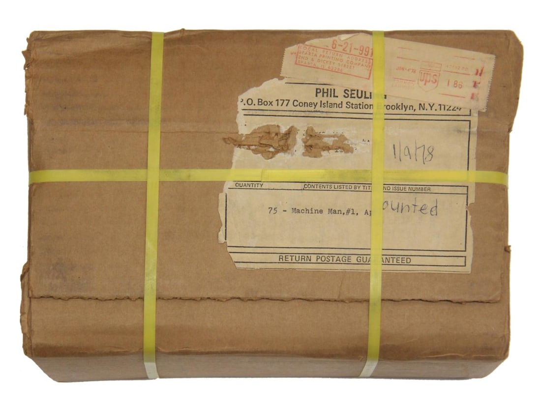 1978, Unopened Case of 75 Machine Man #1 Comics (1 of 3)