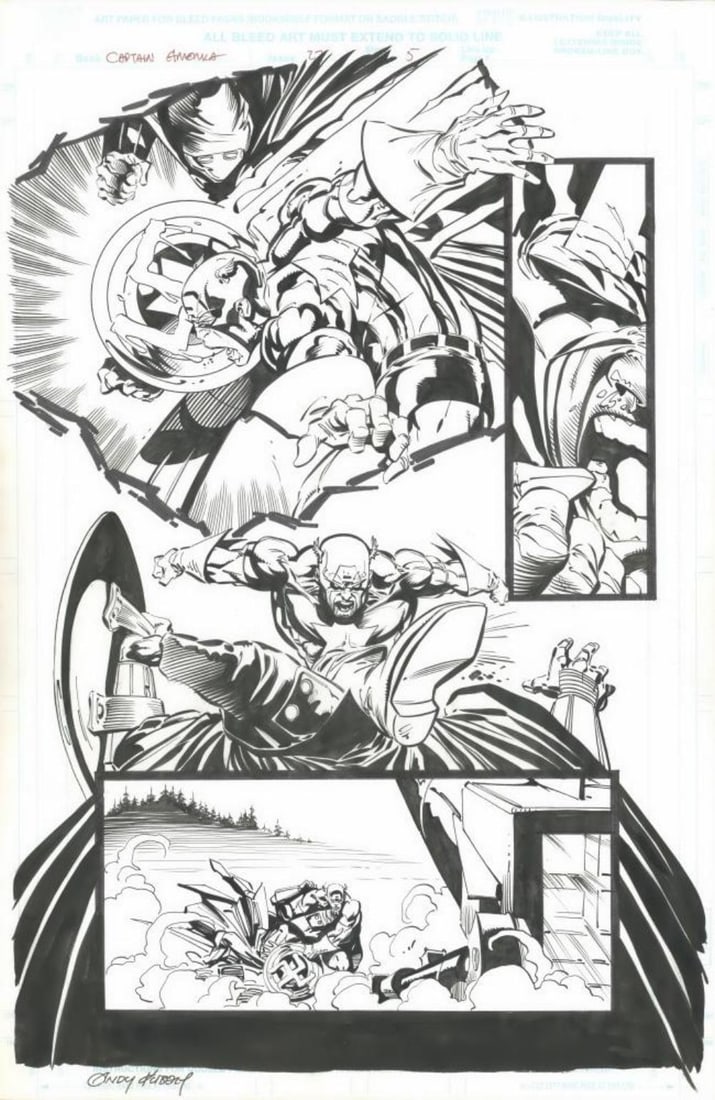 2000 Captain America #27 Story Art - Andy Kubert (1 of 1)