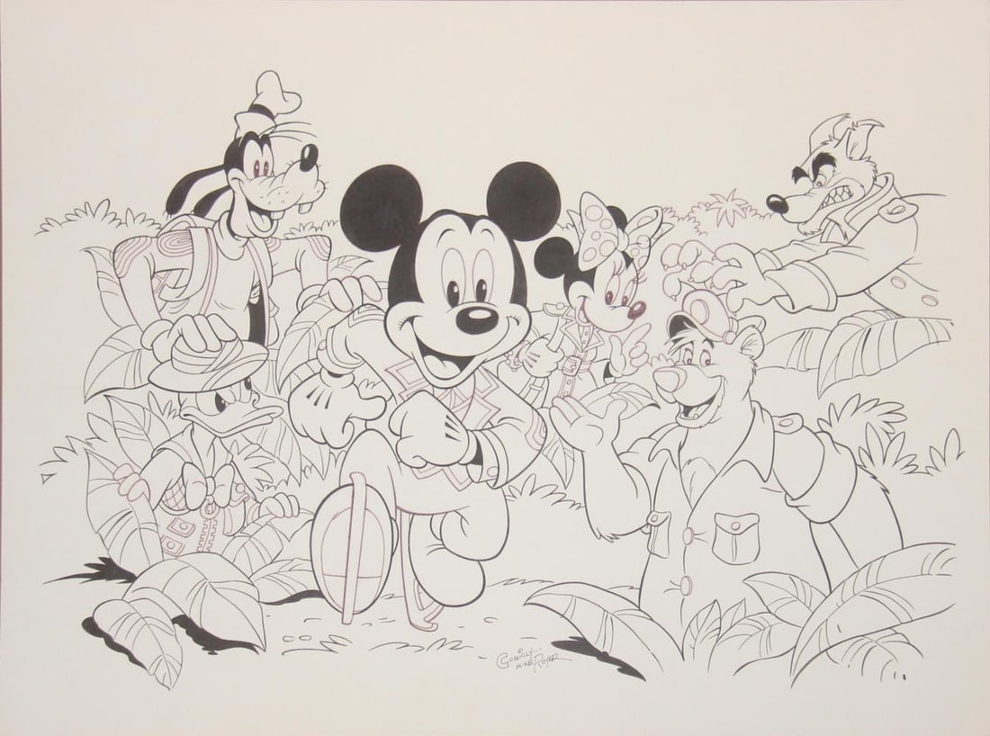 Mickey Mouse & Friends Original Art by Mike Royer (1 of 1)