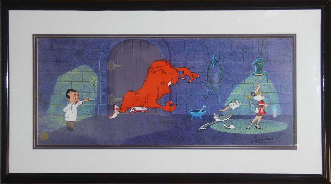 Bugs Bunny & Gossamer, Signed Chuck Jones Ltd Cel (1 of 2)