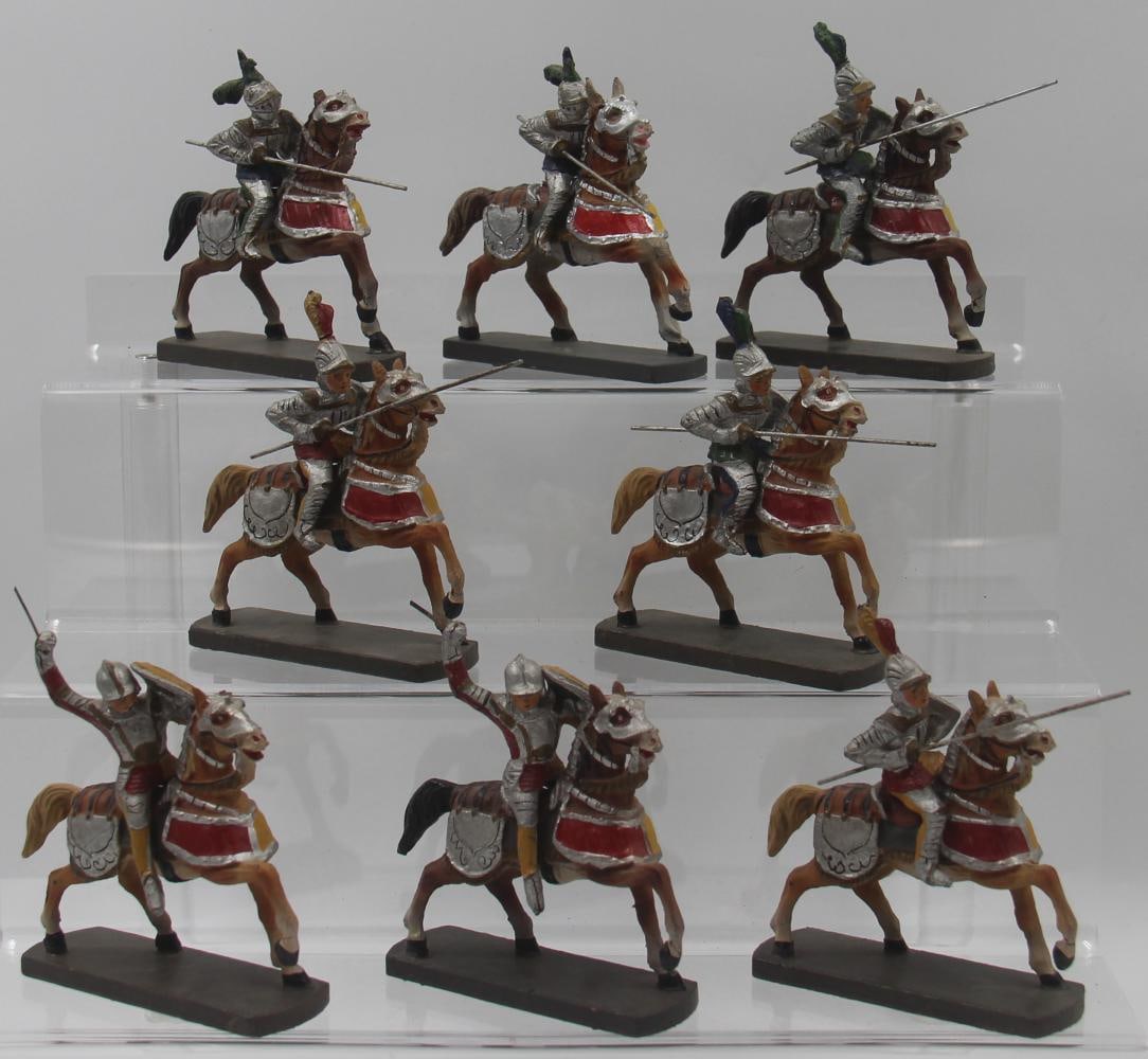 Elastolin Composition Mounted Knights (1 of 2)