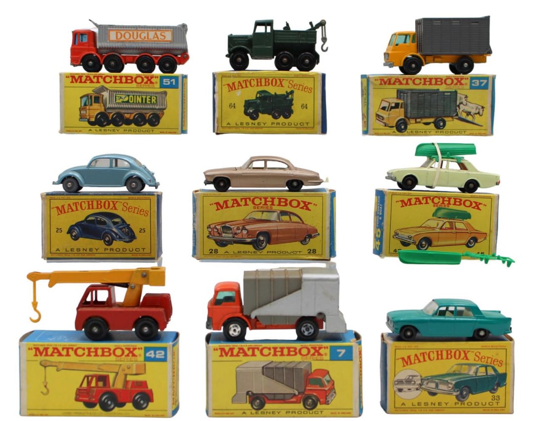 (9) Boxed Matchbox Black Wheels (1 of 2)