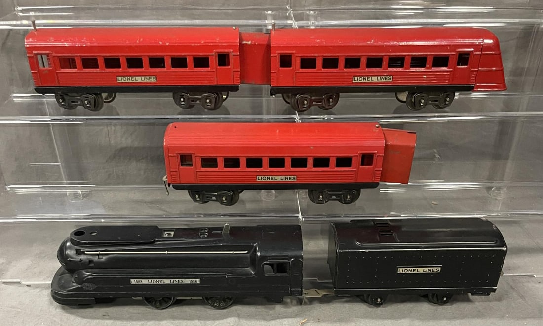 5pc 1936 Lionel Mechanical Streamliner Set (1548) (1 of 5)