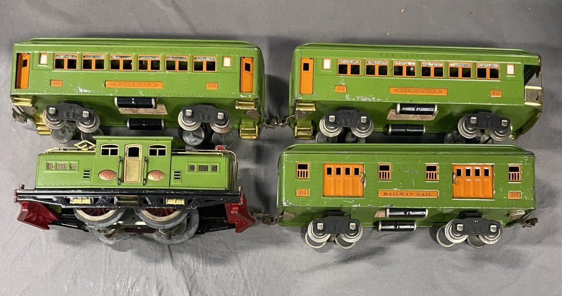 4pc Lionel 318E Passenger Set (1 of 9)