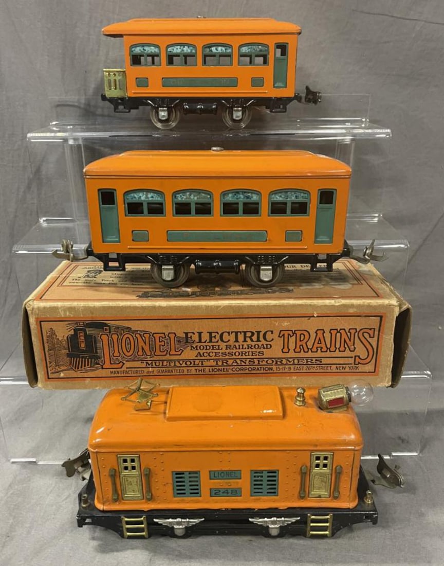 Clean 3pc Lionel 248 Passenger Set (1 of 5)