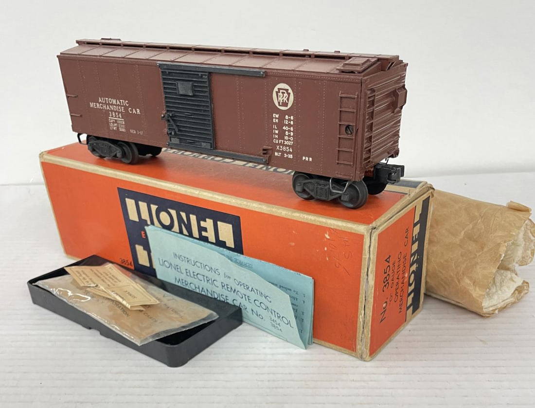 Nice Boxed Lionel 3854 Operating Merchandise Car Auction