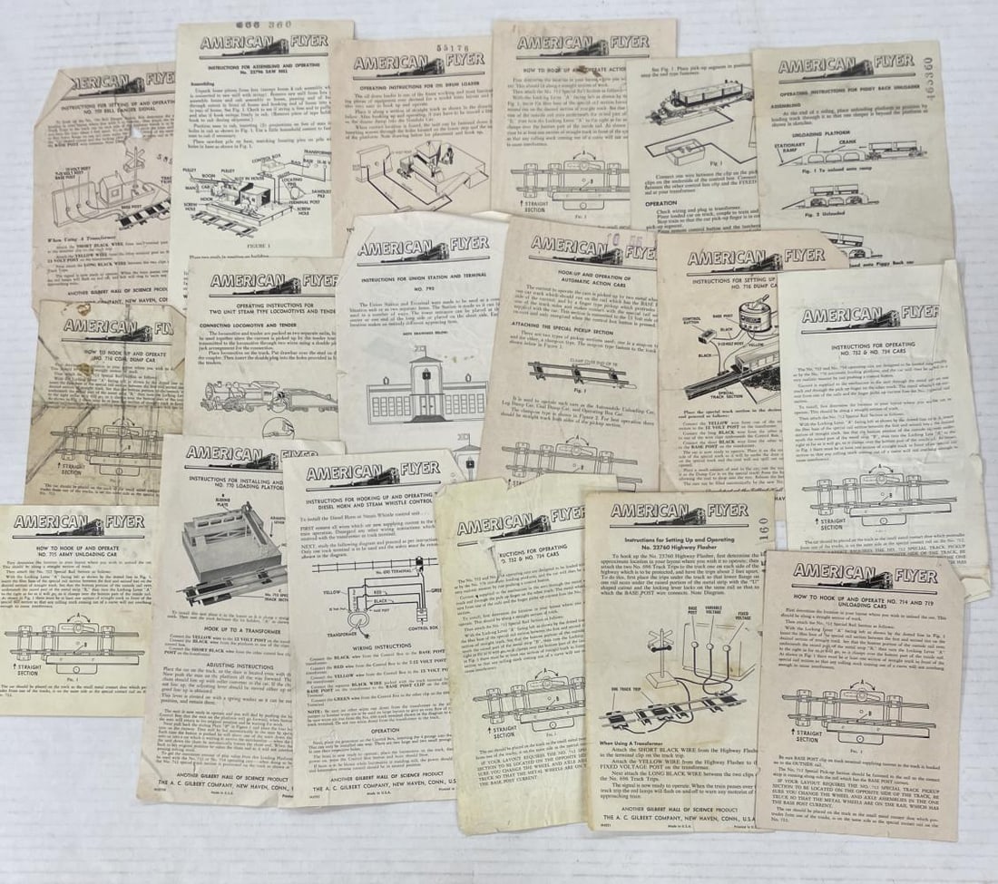 60+ American Flyer Instruction Sheets & Booklets (1 of 7)