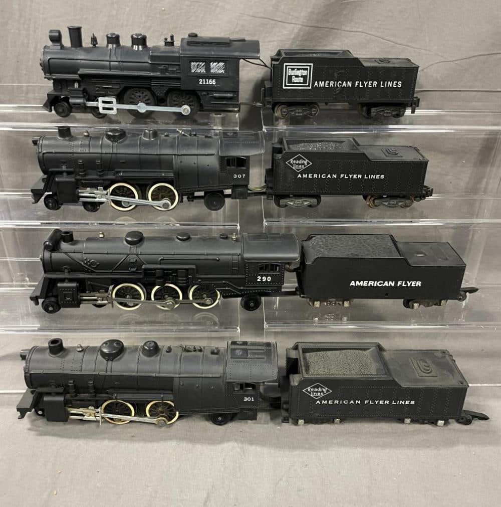 4 American Flyer Steam Auction