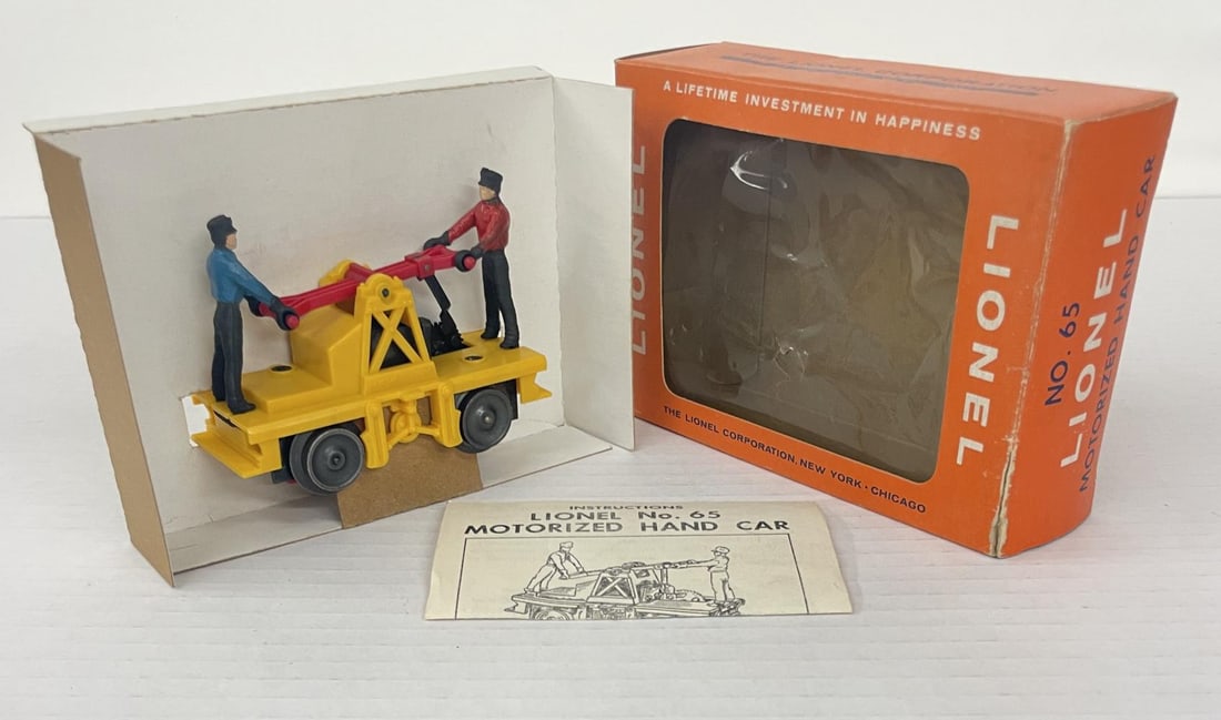 Boxed Lionel 65 Hand car (1 of 4)