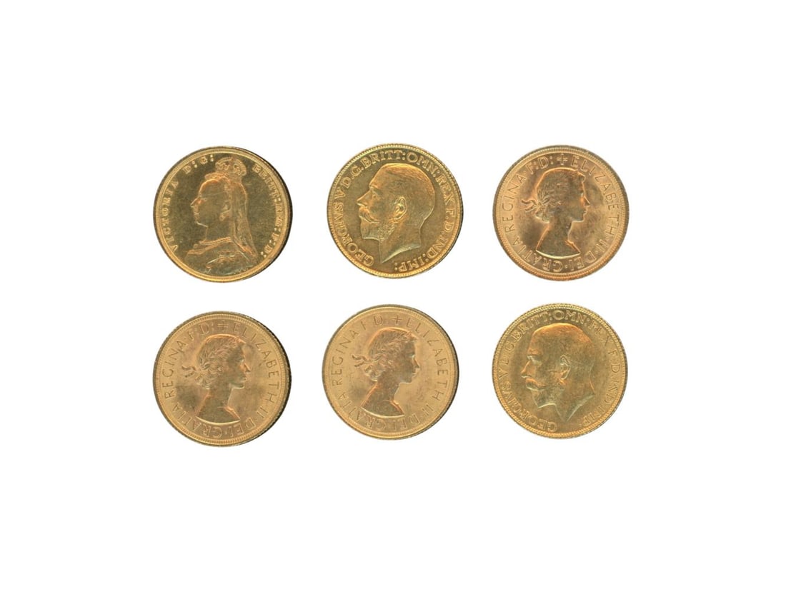 (6) British Gold Sovereigns Auction