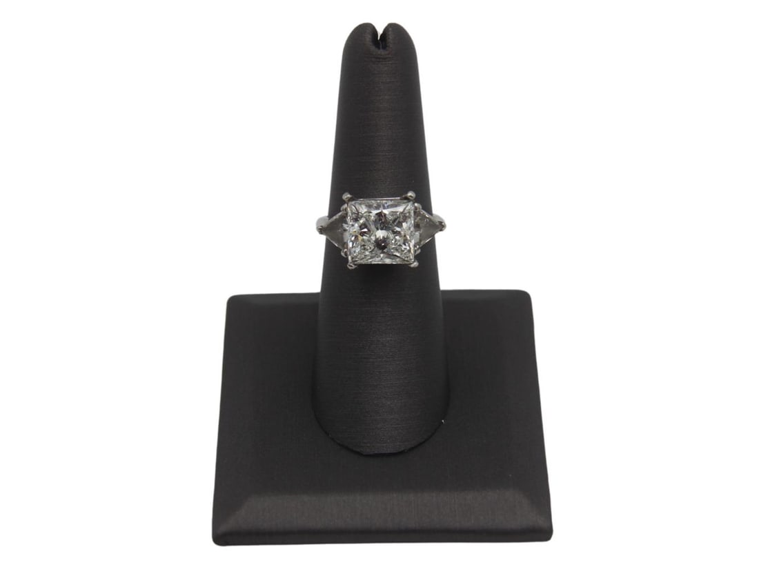 Gia Certified 5.11 Carat Square Brilliant Diamond Auction