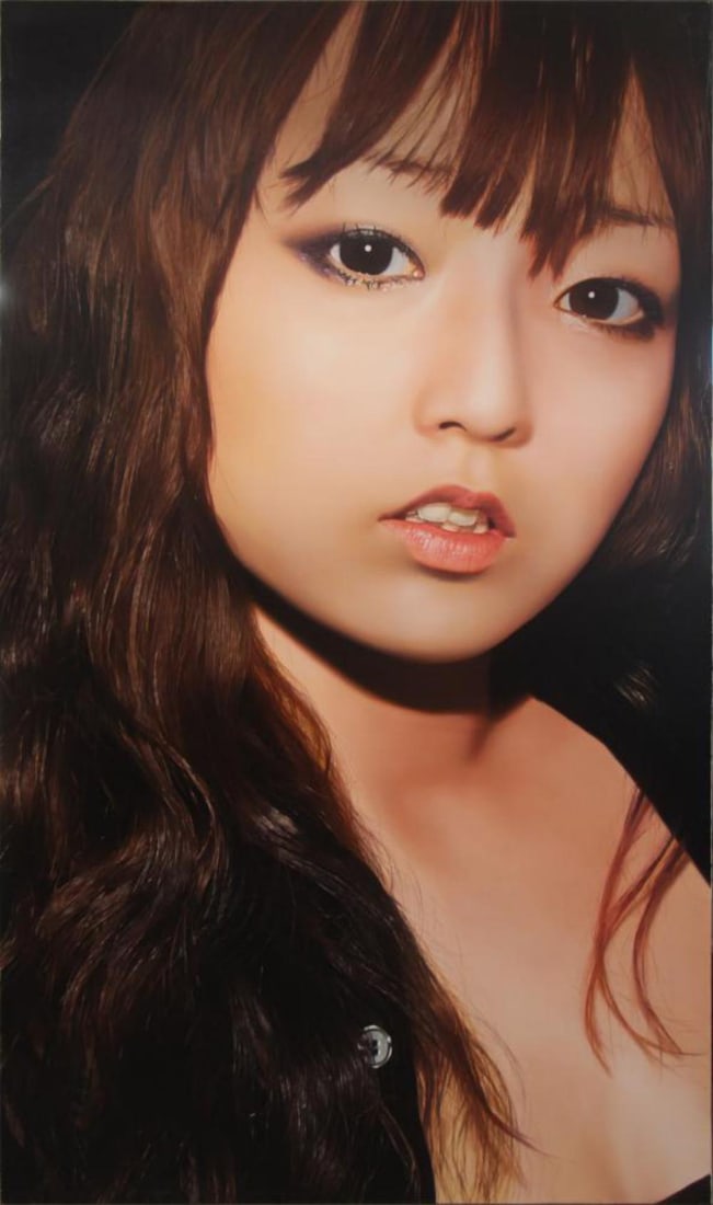 Park Hyung Jin, Large Oil on Linen "JiHyun", 2012: Offered is a large oil on linen painting by Park Hyung Jin (South Korean, b. 1970), titled "JiHyun", 2012. Overall 76" x 44". Label affixed on the verso from Bernarducci Meisel Gallery.