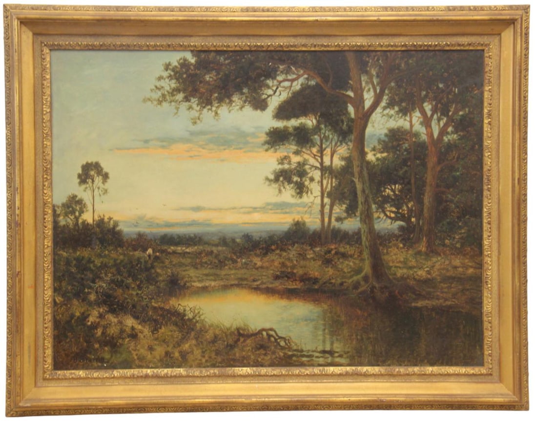 David Sherrin, Oil on Canvas Autumn Landscape (1 of 3)