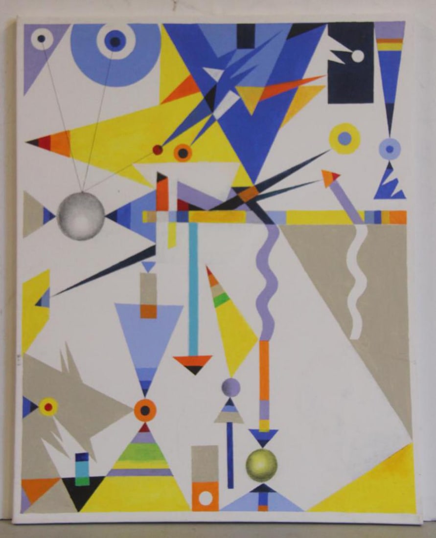 Robert Strimban, Abstract Mixed Media on Canvas (1 of 2)