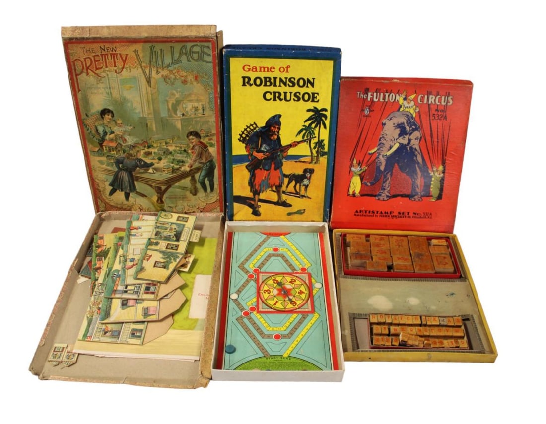 (5) Early Games, McLoughlin, MB, Etc (1 of 2)