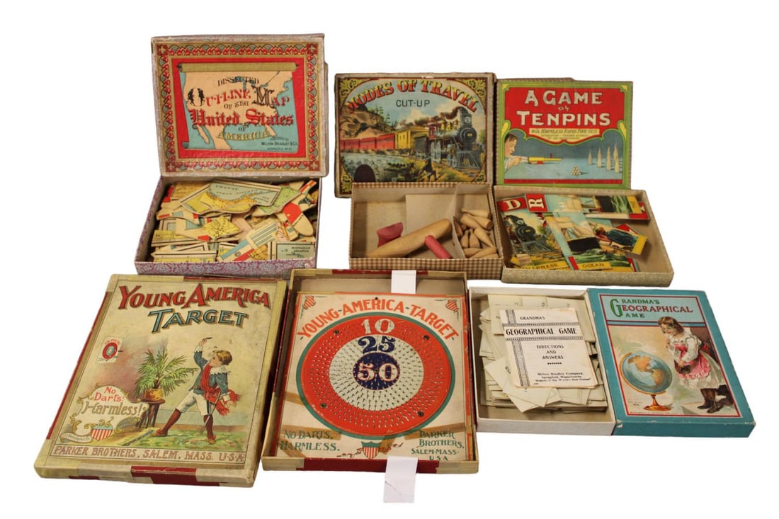 (5) Early Games, Milton Bradley, Parker, Etc (1 of 5)