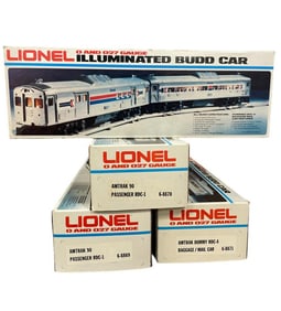 4pc Lionel Amtrak BUDD Train