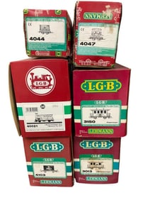 6 LGB G Ga Freight & Pass Cars