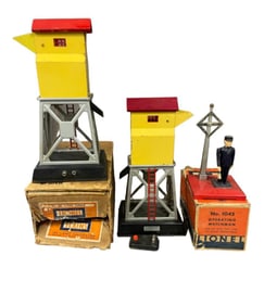 3 Lionel Prewar Accessories, 2 Boxed