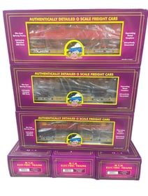 6 MTH MTA Flats With Subway Cars