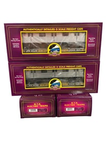 4 MTH MTA Flats With Subway Cars