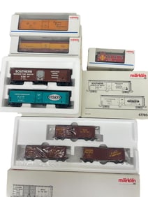 11pc Marklin HO American Boxcars & Reefers