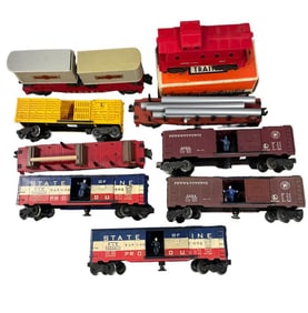 9 Lionel Freight Cars