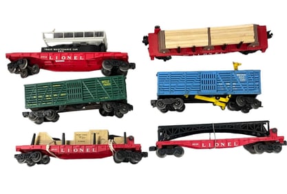 6 Late Lionel Freight Cars