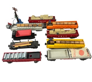 9 Lionel Operating Freight Cars