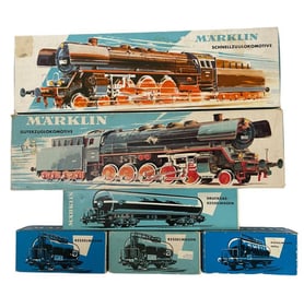 6pc Boxed Vintage Marklin HO Lot