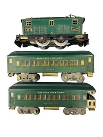 3pc American Flyer Passenger Set