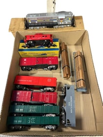 9pc American Flyer Diesel Freight Set