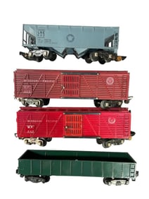 4 Better American Flyer Freight Cars