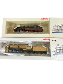 2 Marklin HO Steam Locomotives