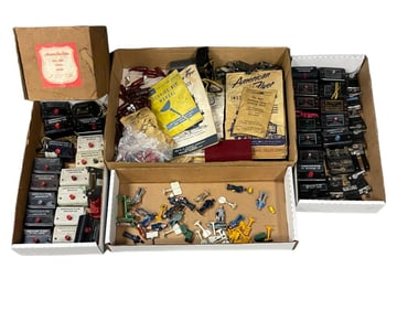 Large Lot American Flyer Parts, Paper & More!