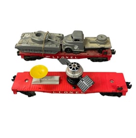 2 Lionel Military Cars