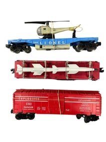 LN Lionel Space Cars