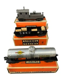 3 Nice Boxed Early Lionel Freights