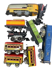 8pc Prewar American Flyer Hafner Lot