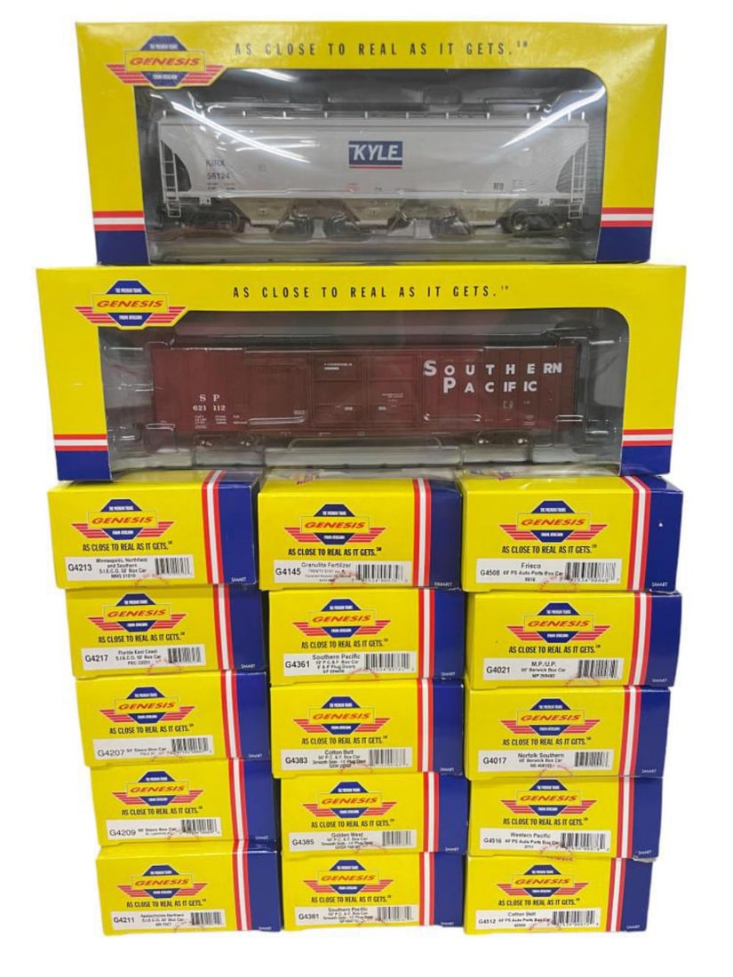 17 Genesis HO Freight Cars (1 of 5)
