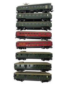 8 LN Marklin HO Tin Passenger Cars