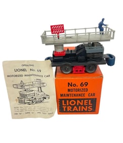 Boxed Lionel 69 Track Maintenance Car