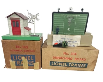 Boxed Lionel 334 & 145 Accessories