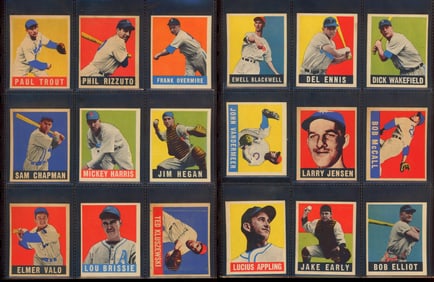 (33) 1948 Leaf Baseball Cards
