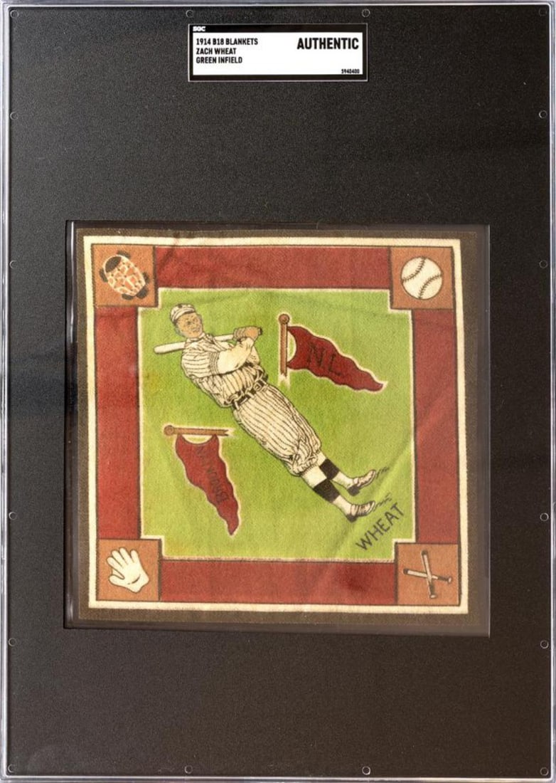 1914 B18 Blanket Zach Wheat - SGC Authentic (1 of 2)