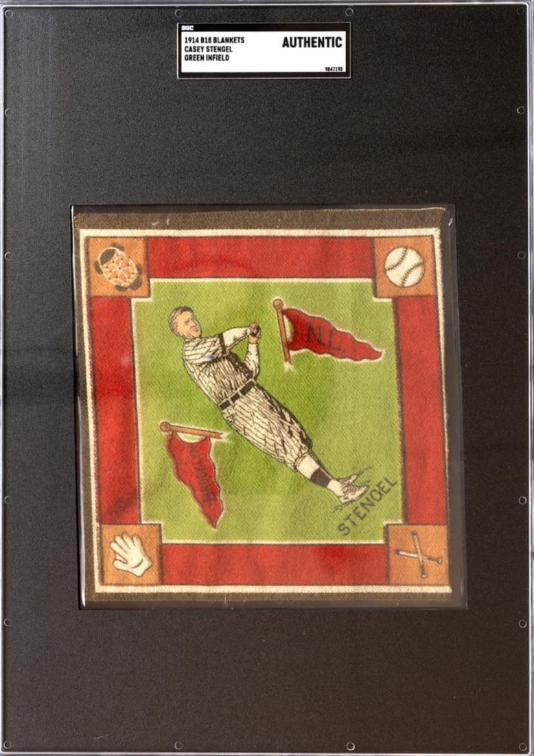 1914 B18 Blanket Casey Stengel - SGC Authentic (1 of 2)