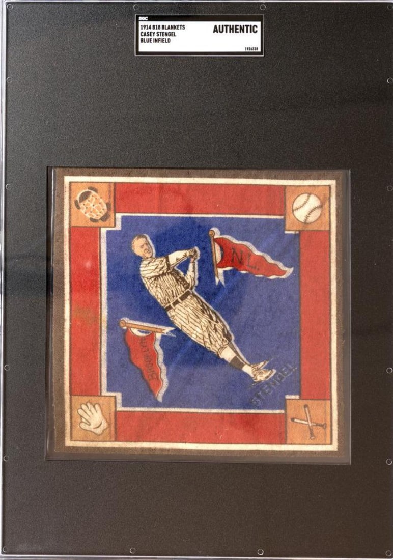 1914 B18 Blanket Casey Stengel - SGC Authentic (1 of 2)