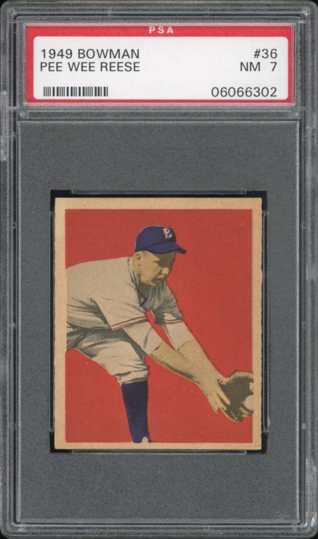 1949 Bowman #36 Pee Wee Reese PSA NM 7 (1 of 2)