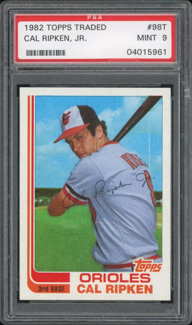 1982 Topps Traded #98T Cal Ripken Jr. PSA MINT 9 (1 of 2)