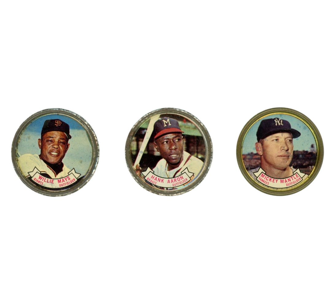 (3) 1964 Topps Coins Mantle/Aaron/Mays (1 of 2)